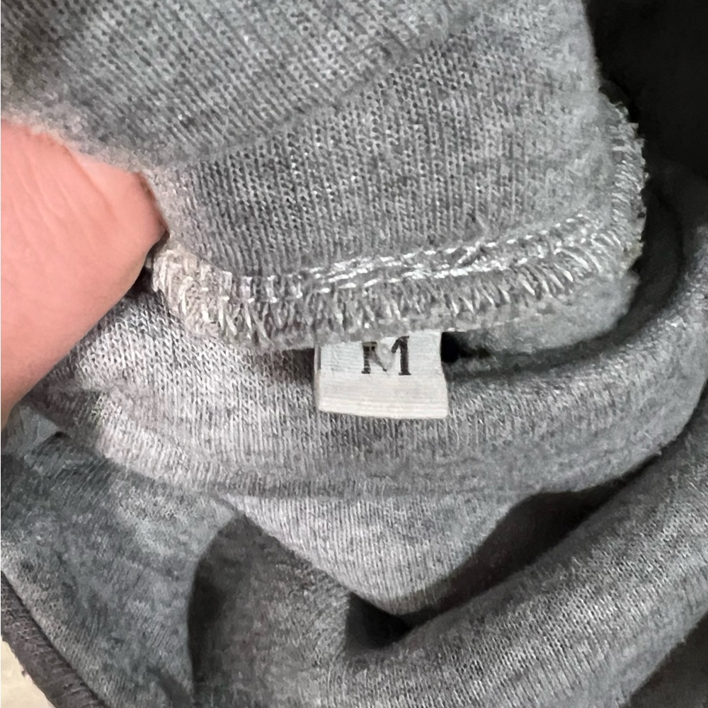 Women’s Gray Medium Drawstring Turtleneck Sweatsh… - image 2